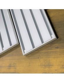  Verfügbarkeit auf Anfrage über infogrideco.ch Länge 2500mm Wendevorhangschiene 3-/4-läufig weiss