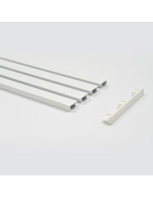 Länge bis 3232mm, Wendevorhangschiene 3-/4-läufig weiss_540