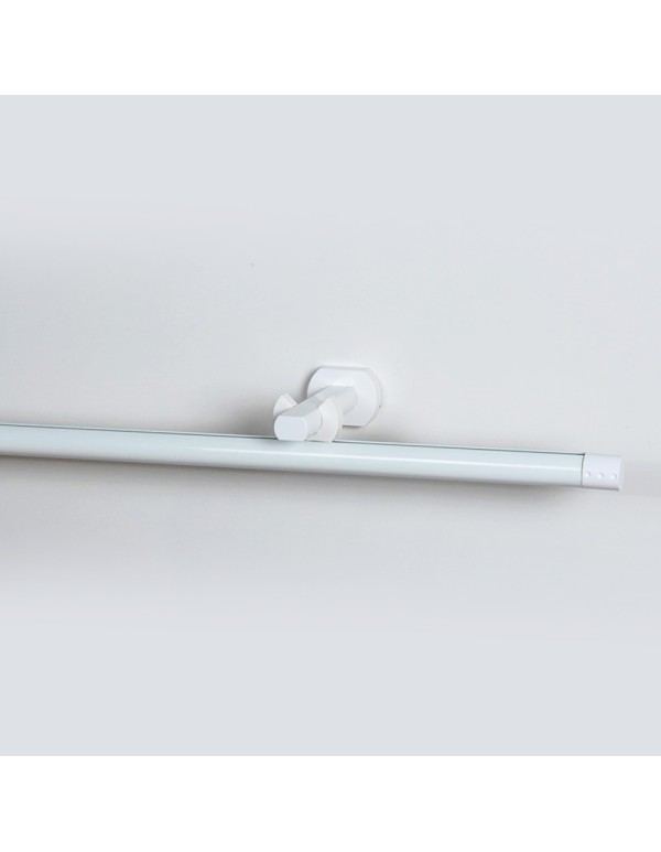 Länge bis 4000mm, Vorhangstangenset 1-läufig weiss, Ø20mm_591